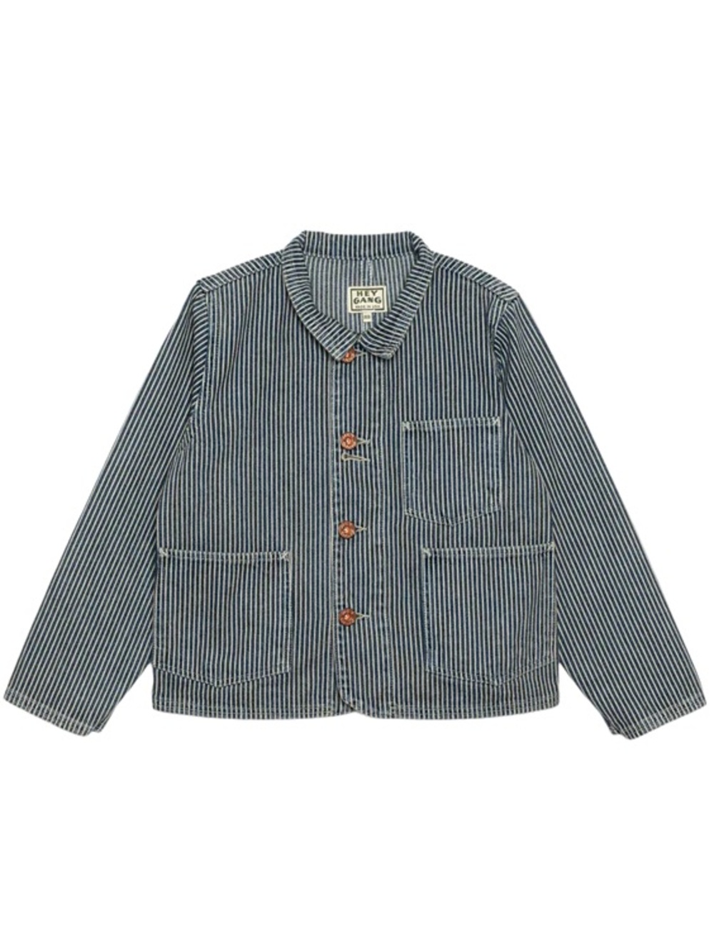 Hey Gang Kids' Striped Denim Chore Jacket - Navy/White